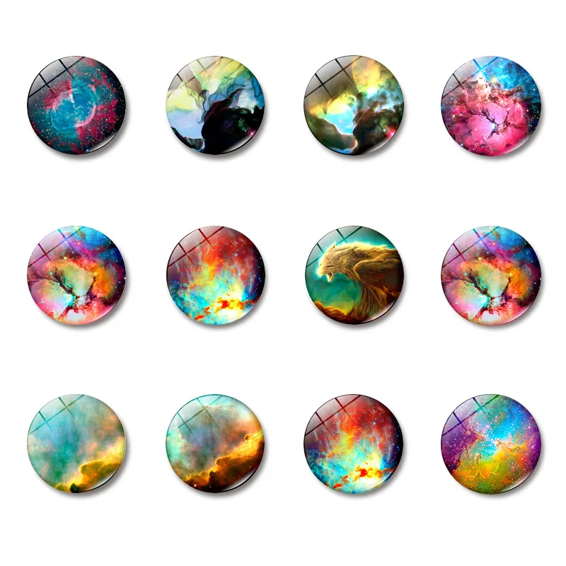 

Galaxy planet refrigerator magnets Nebula Earth Full moon fridge magnet decor Universe Magnet message board refrigerator sticker