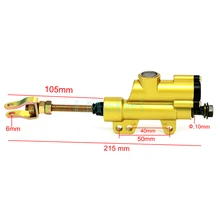 LMoDri Motorcycle Rear Brake Master Cylinder Pump