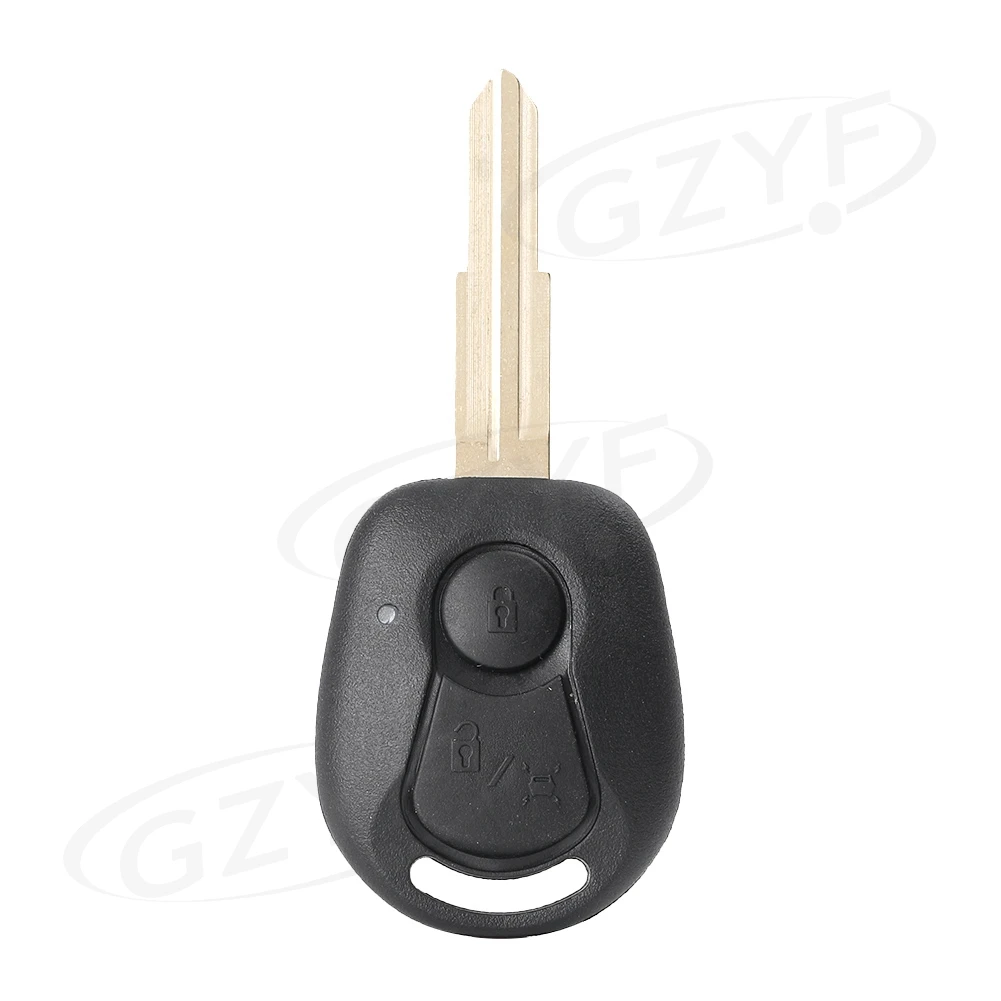 2-Button Key Shell for SSANGYONG Actyon Kyron Rexton PG190 Replacement Fob Cover