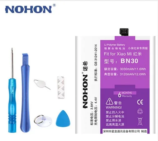 NOHON аккумулятор BN30 для Xiaomi Redmi 4A аккумулятор Redrice 4A Hongmi 4A Redmi4A 3030 мАч 3120 мАч батареи+ Инструменты