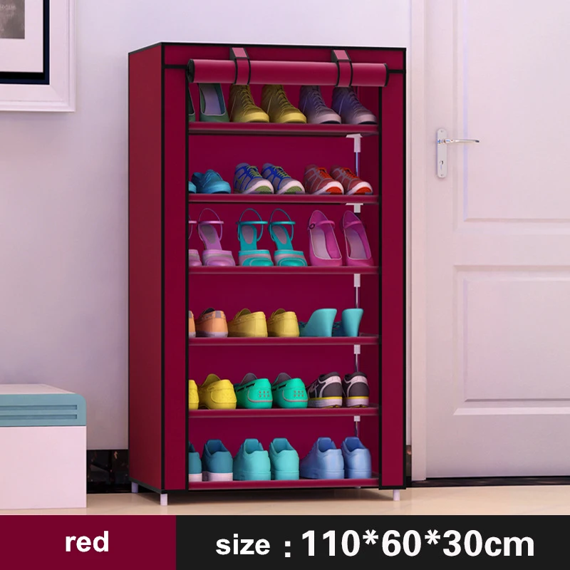 

Shoe cabinet 7-layer 6-grid Non-woven fabrics large shoe rack organizer removable shoe storage for home furniture