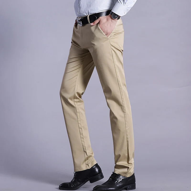 New Fashion Design Casual Men pants Cotton Slim Pant Straight Trousers