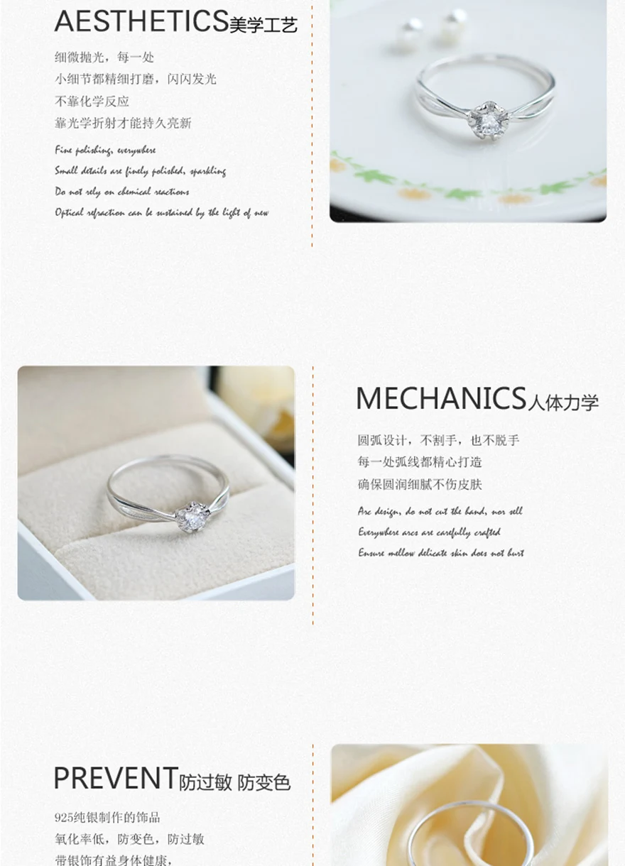 Серебряные кольца для девочек кольцо на палец цветок anillos plata 925 para mujer ringen dames женское кольцо обручальное кольцо argent 925 ювелирные изделия