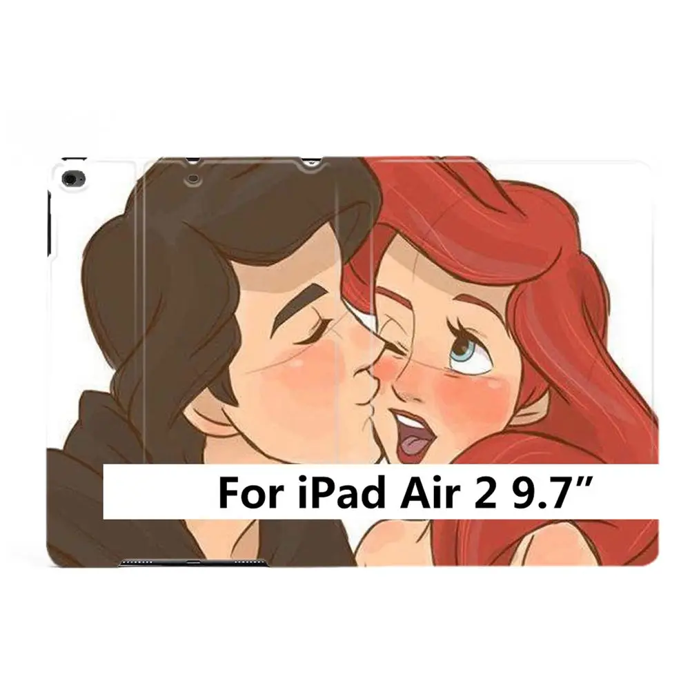 Умный чехол для планшета с изображением принца Русалочки и принцессы для iPad Air 2 3 5 6th 9," 7th 10,2" 10," PRO Mini 4 5 - Цвет: For iPad Air 2