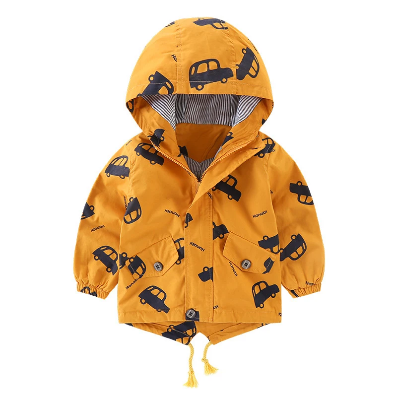 DIMUSI/весенне-осенние куртки-бомберы для мальчиков; модные детские тонкие куртки; Одежда для маленьких девочек; Повседневная ветровка с капюшоном для детей 6 лет