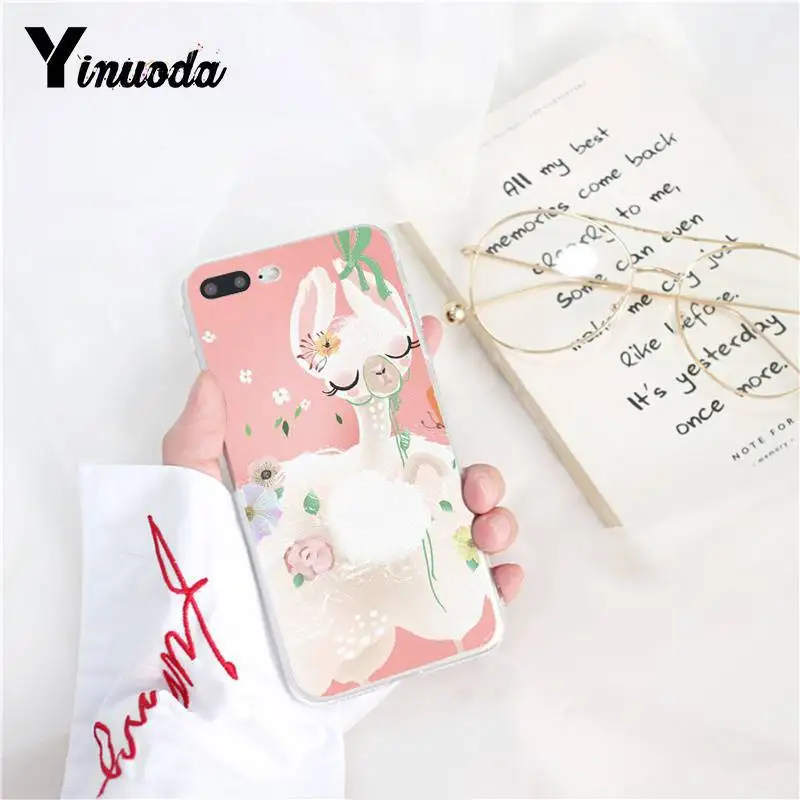 Yinuoda милые ламы Альпака животные мультфильм новинка Fundas PhoneCase для iPhone8 7 6 6S Plus X XS MAX 5 5S SE XR 11 11pro 11promax - Цвет: A3