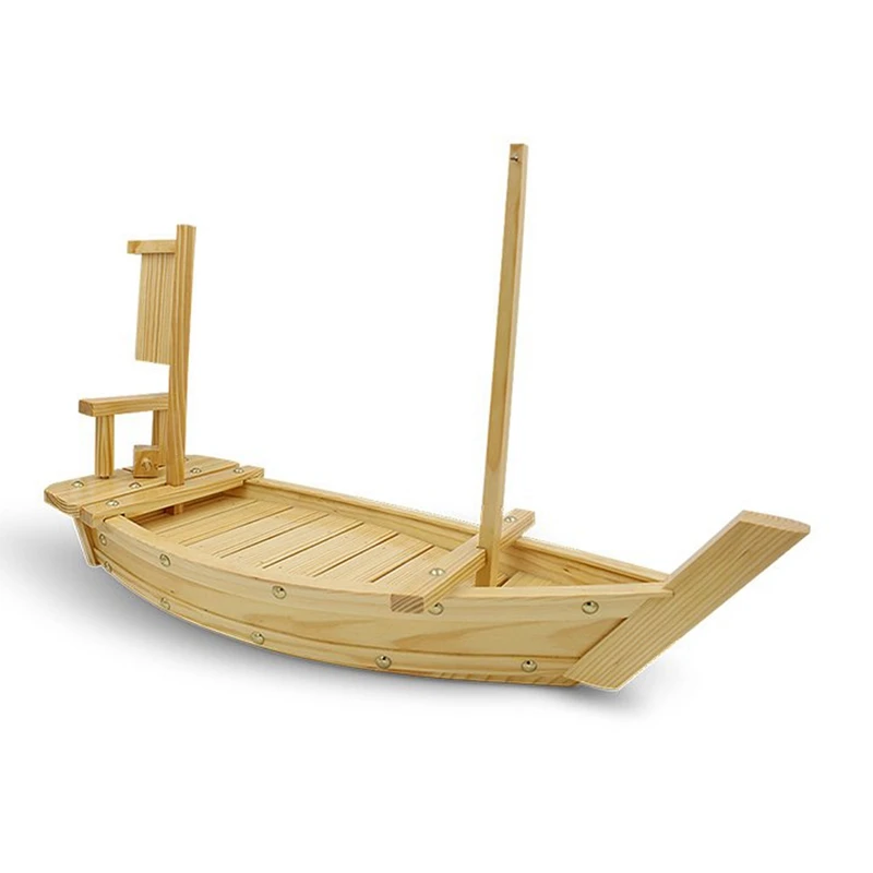 Топ!-деревянный поднос для суши, Сервировочная тарелка для лодки, большой размер 50 см для ресторана