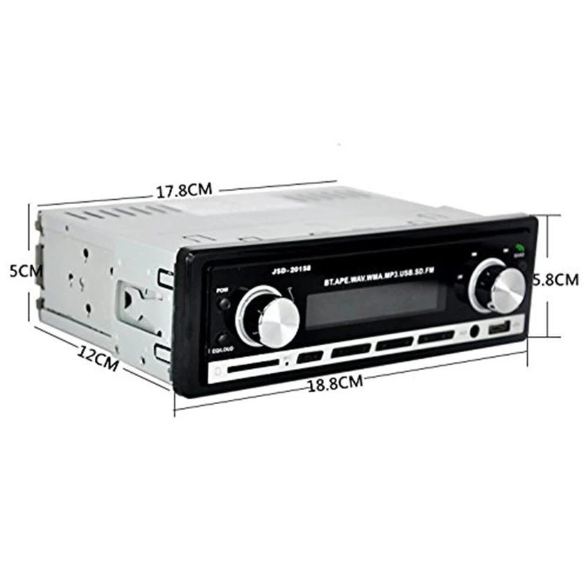 Автомагнитола 12 В 1 Din mp3 плеер радио Bluetooth стерео FM приемник Aux In USB/SD Авторадио
