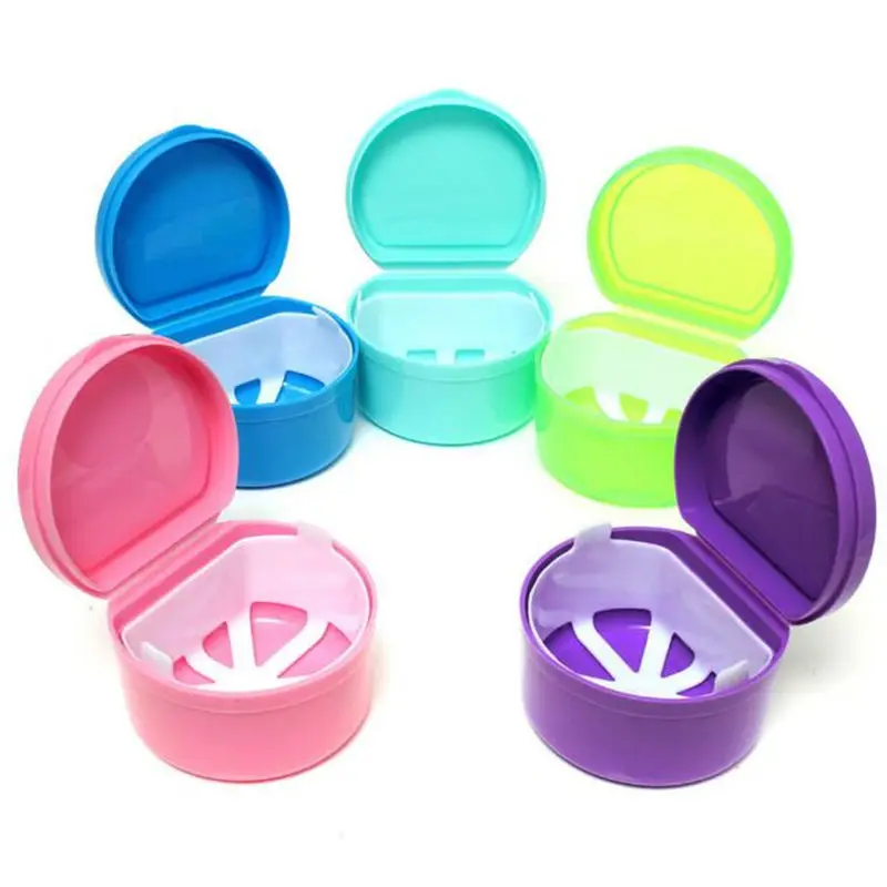 Коробка для зубного протеза искусственных зубов полоскания корзина контейнер ванна для хранения прибора чехол протез контейнер 5 цветов