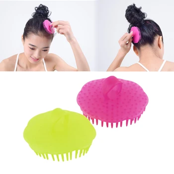 

Random Color Shampoo Washing Hair Massage Brush Massager Comb Scalp Shower Body