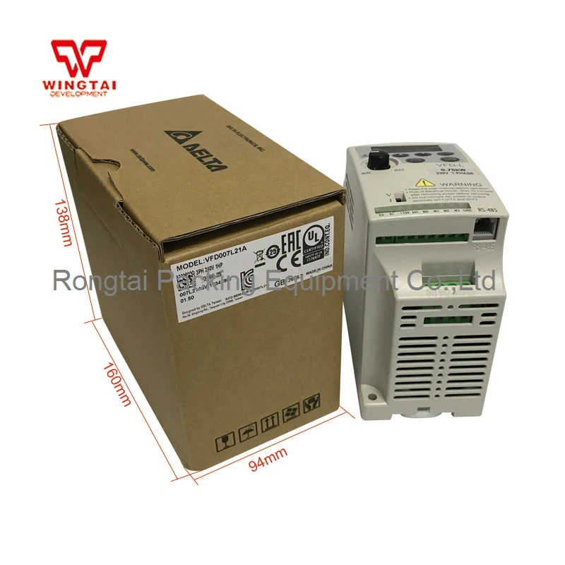 Оригинальный Дельта 0.75KW смены частоты VFD007L21A для путешествия ремень