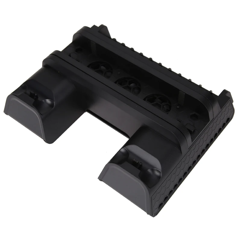 Vertical Stand for PS4 Slim PS4 PS4 PRO with Cooling Fan 2 in 1 Controller Charging