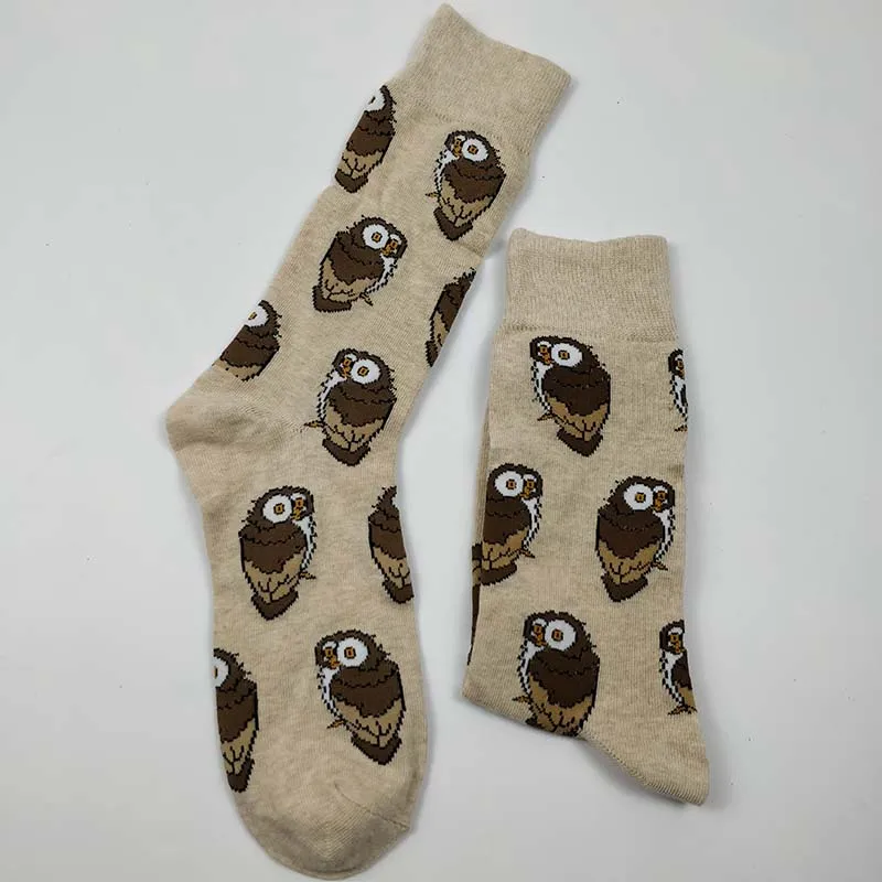 Alydamei животных в стиле хип-хоп носки для экипажа Забавный Street Happy Для мужчин Для женщин противоскользящие майка для скейтбординга носки с узором Рождественский подарок