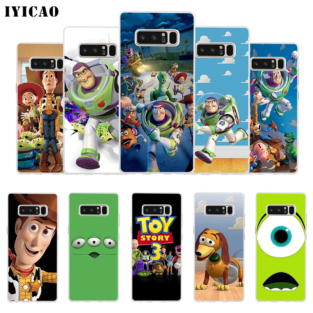 

IYICAO Toy Story Soft Silicone Phone Case for Samsung A5 A6 A6 Plus A7 A8 A9 J3 J5 J7 Note 8 9 TPU Cover