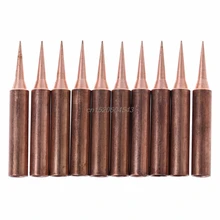 10 шт. медный припой отвертка железные наконечники паяльная сварочная головка 900M-T-I бессвинцовый припой железные наконечники R06 и Прямая поставка
