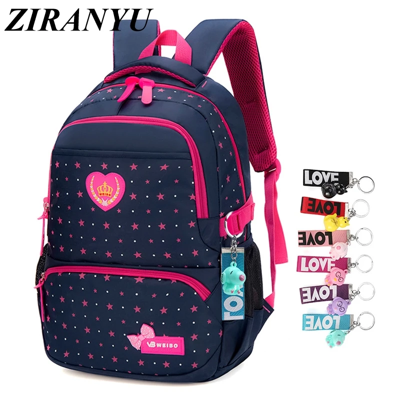 

ZIRANYU Star Printing Children Backpacks for Teenagers Girls Lightweight Waterproof School Bags Child Orthopedics Schoolbags