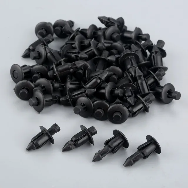 Yetaha 50 Pcs Plastic Rivets Car Push Clips Universal Auto Fairing Trim  Panel Fastener Clips 6mm x 12mm - AliExpress