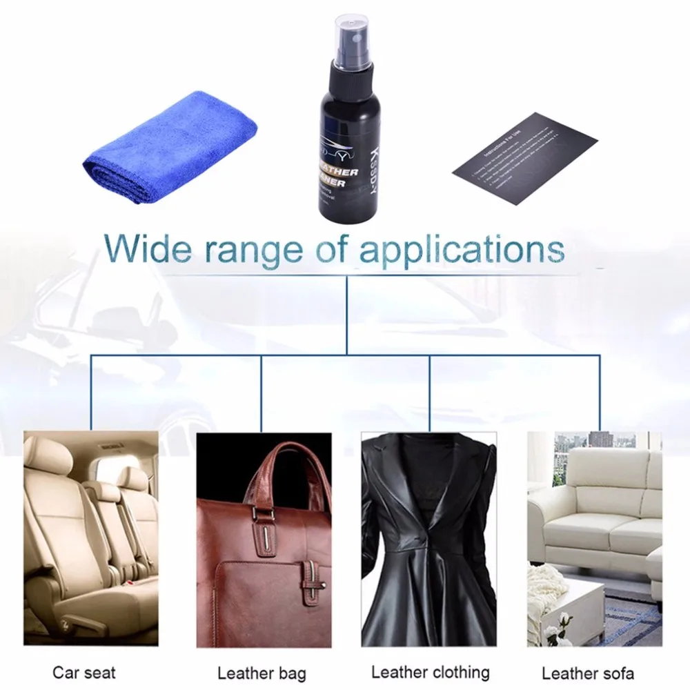 50ml Car Care Refurbished Interior Leather Seat Polish Panel Dashboard