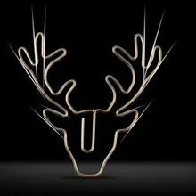 8 шт./кор. голова оленя, ретро-стиль металлический зажим аксессуары файл Классификация Memo клип детский Студенческая канцелярия Школьные канцелярские принадлежности