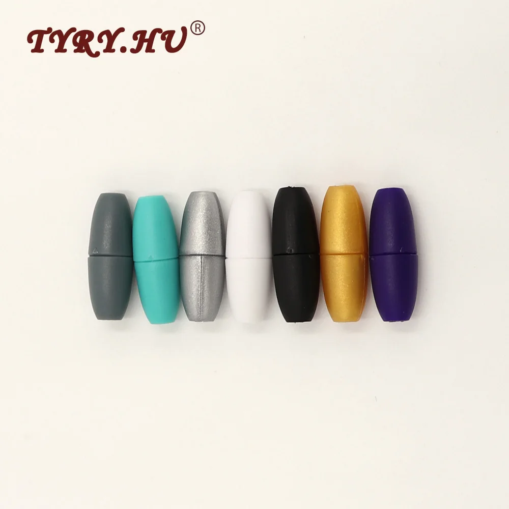 

TYRY.HU MultiColor 100pairs Breakaway Plastic Clasps For Silicone Beads Baby Teething Jewelry Making Safety DIY Lobster Clasps
