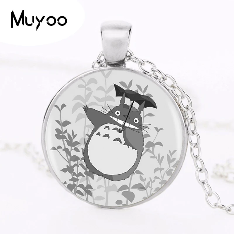 Колье с логотипом My neightain Totoro винтажное ожерелье мультяшным рисунком круглая