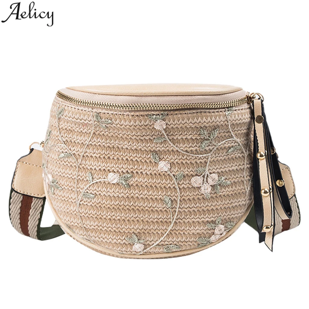 

Aelicy Flower Appliques Saddle Bags Women Shoulder Bag Soft Artificial Leather Messenger Bag Ladies Banquet Crossbaody Bag