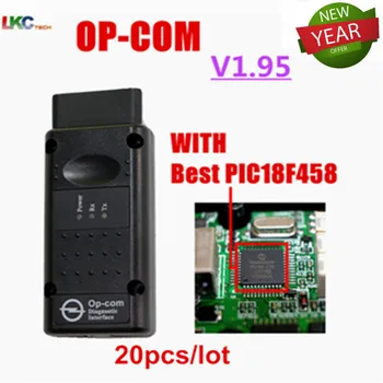 

20pcs/lot DHL Newest version Opcom V1.99 Diagnostic Tool Op-com with PIC18F458 Chip Opcom for OBD2 Auto Interface Scanner
