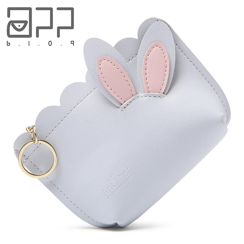 

APP BLOG Women Coin Purses Holder Kawaii Cute Rabbit Ears Mini Change Wallet Small Key Money Bag Kids Girls Zipper Pouch Gift