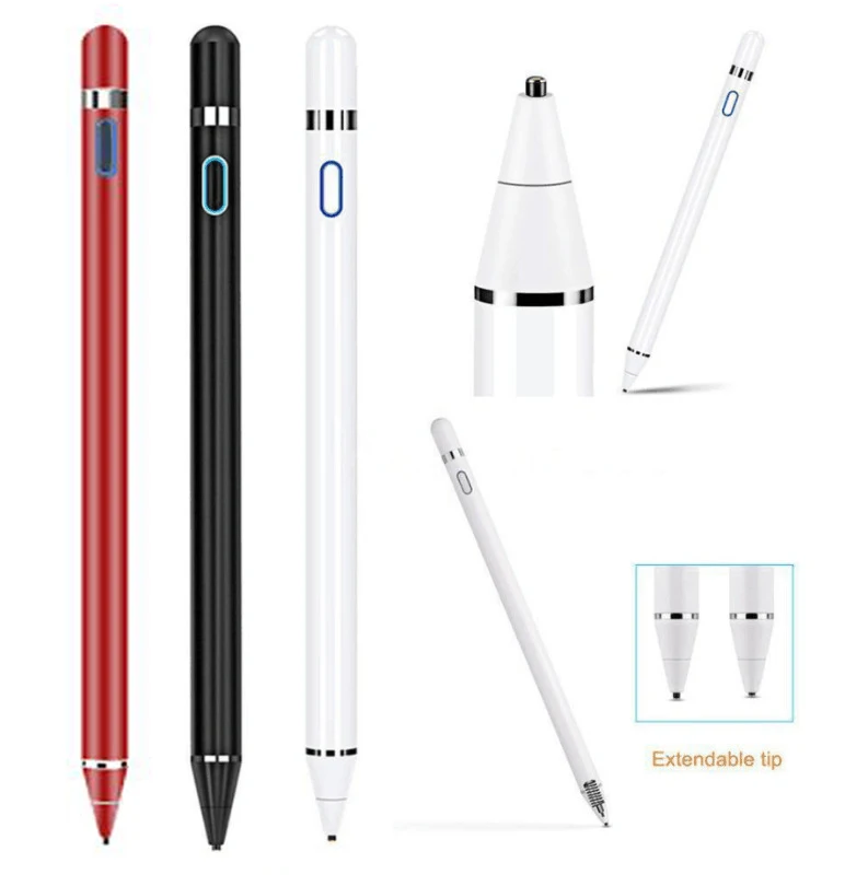 

Active Stylus For iPad Mini 4 5 Touch Pen for Aipad Pro 9.7/ 10.5/12.9 Air Drawing Pencil for Tablet Phones Touch Screen Laptops