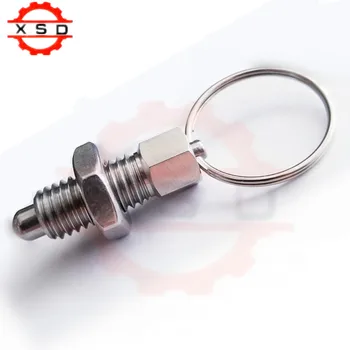 

Indexing plungers，Index plungers simple ring type,with lock,stainless steel,coarse thread M6M8M10M12,fine thread M16