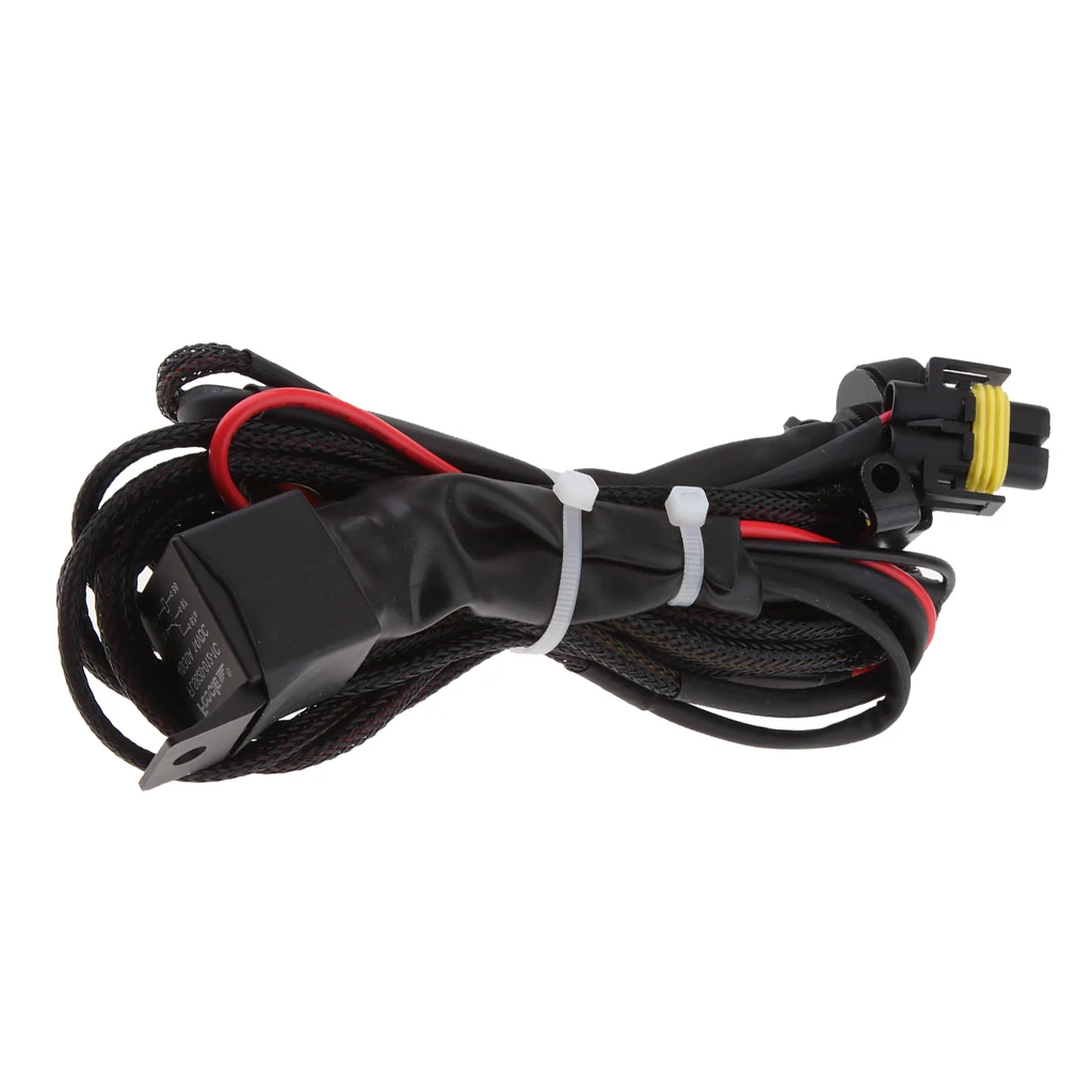 Motorcycle Front Driving Aux Light Fog Lamp Switch Cable Wire For BWN