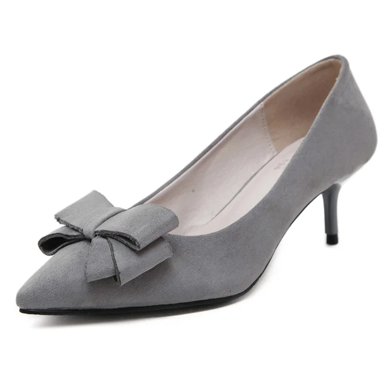 Шпильки тонкие туфли 2018 женские новые острый носок и высокий каблук с открытым