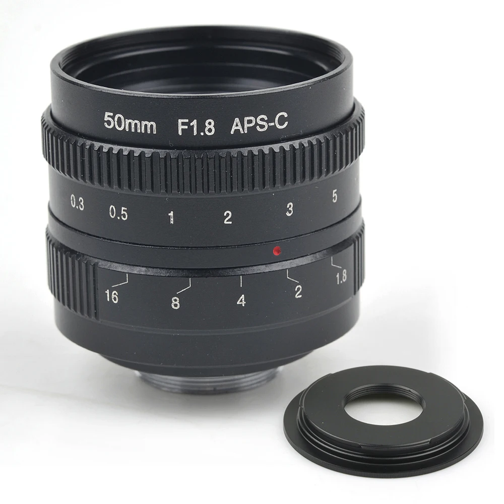 ADPLO APS C 50 мм f/1 8 объектив + 3 подарка для Nikon 1/MICRO 4/3 Pentax Q Nex Fuji canon EOS M камера M10 M3 M2 X T2