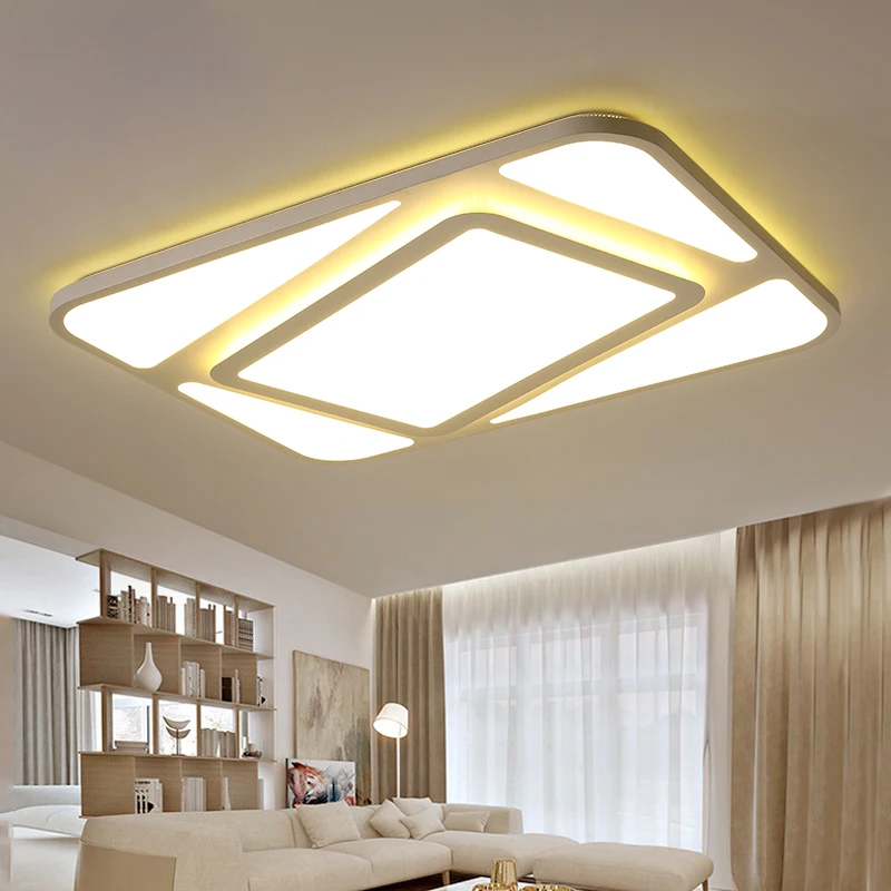 

Ultra thin living room led ceiling light home improvement simple geometric rectangular post-modern Nordic bedroom ceiling light