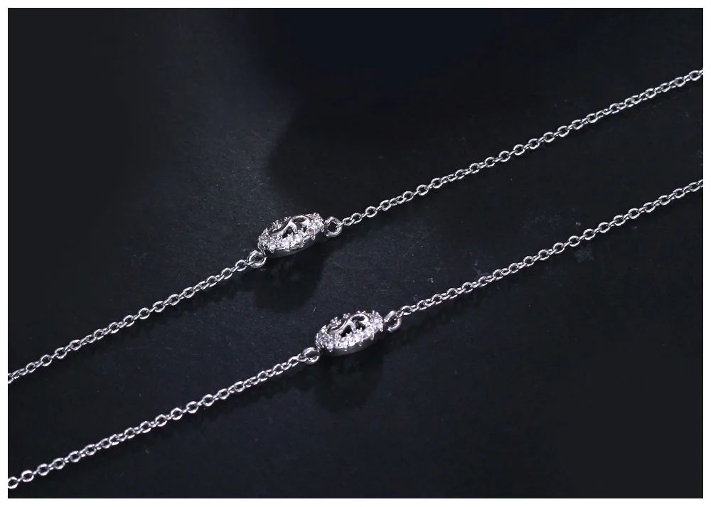 Waliicorners Deluxe Rhodium Color Chain Necklace for Women Spiral Heart Oval Pendant Costume Jewels Collier Bijoux Collana 10