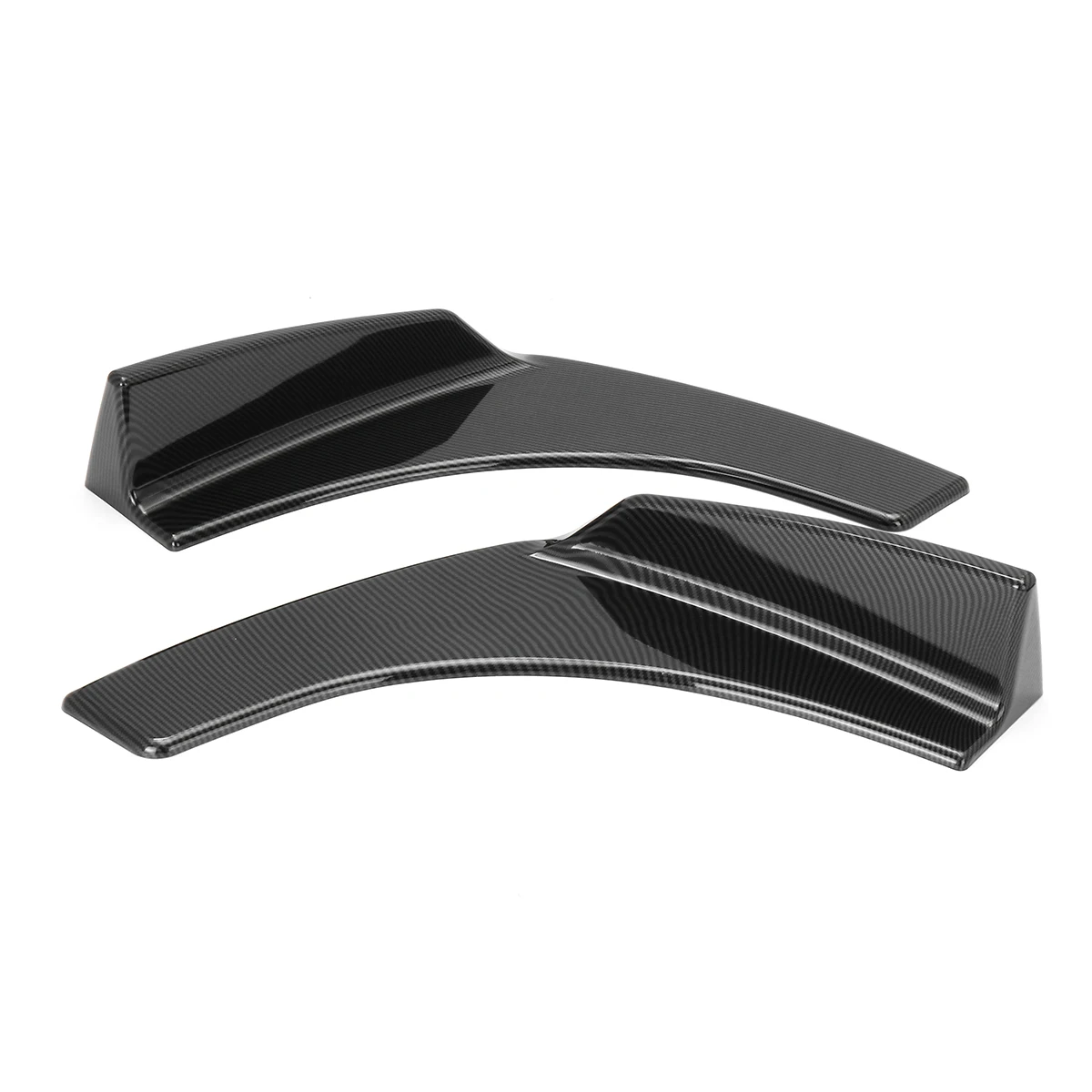 1 par Deflector delantero del coche Spoiler divisor difusor parachoques Canard labio cuerpo palas fibra de carbono Look Universal parachoques Splitters