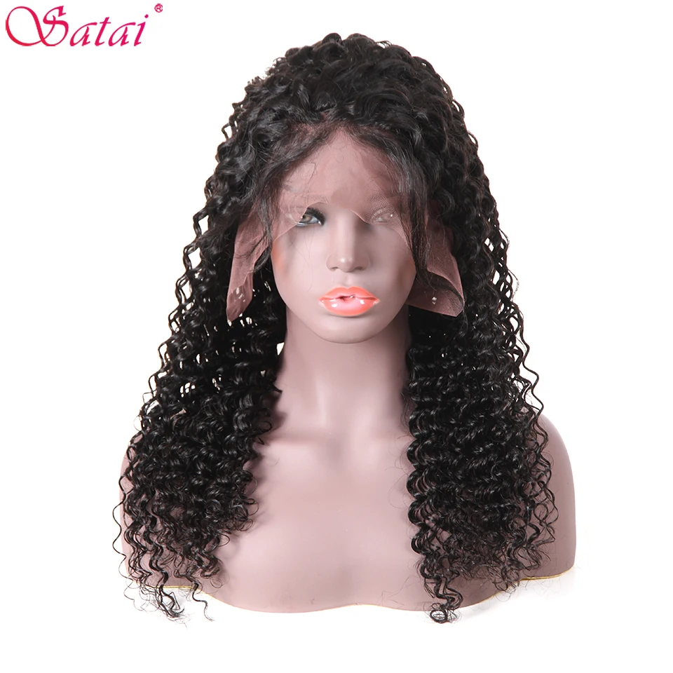 Satai Malaysia Deep Wave Human Hair Lace Front Human Hair Wigs For