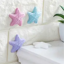 2 Pcs New Arrival Hot Sale Lovely Protective Cute Starfish Silicone Door Handle Crash Pad Rubber Child Anti Collision Stop Stick