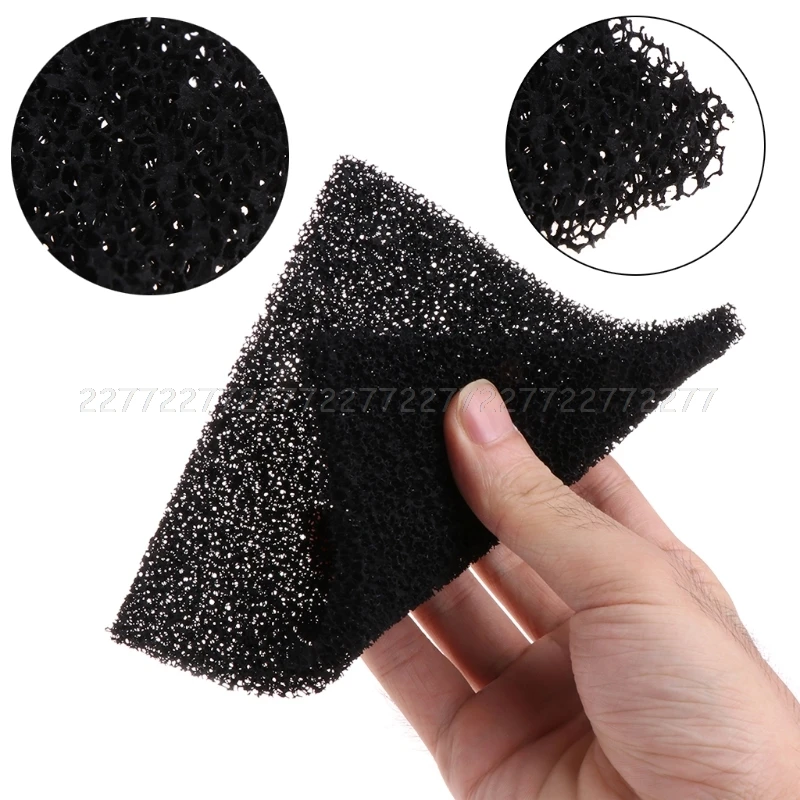 

5Pcs Universal Black Activated Carbon Foam Sponge Air Filter Impregnated Sheet Pads JUL31 Dropship