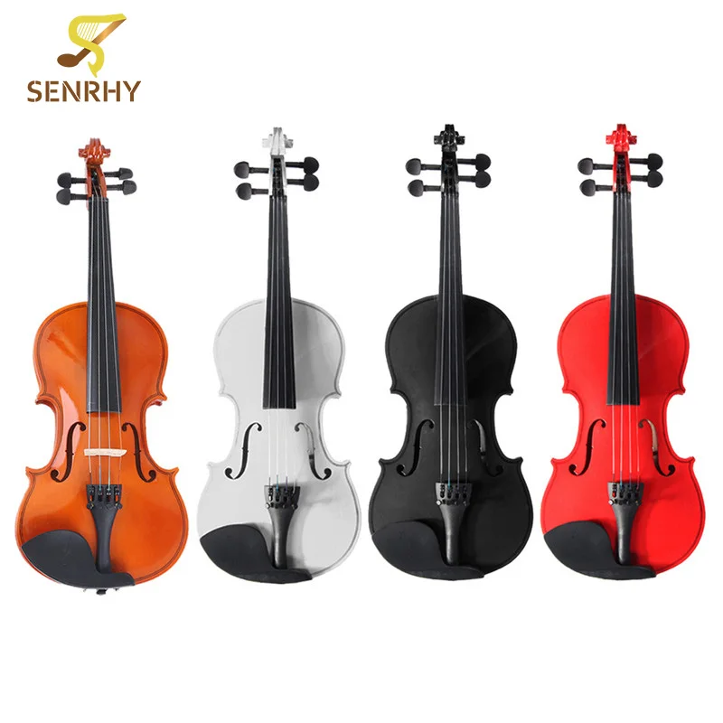

SENRHY 4 Color 1/2 Natural Acoustic Wooden Violin Set with Case for Violin Stringed Instruments Beginner Lovers Kids Hot Sale