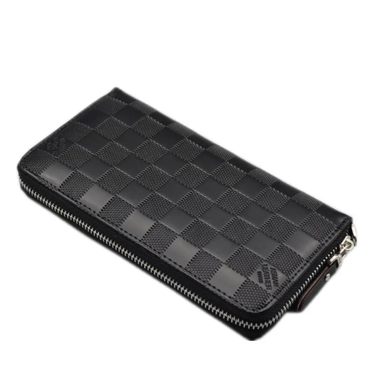  New Brands Clutch Bag Men Wallets Black Brown Luxury Large Capacity Gift for women Zipper Long Wallet phone cards Handbag Purse 