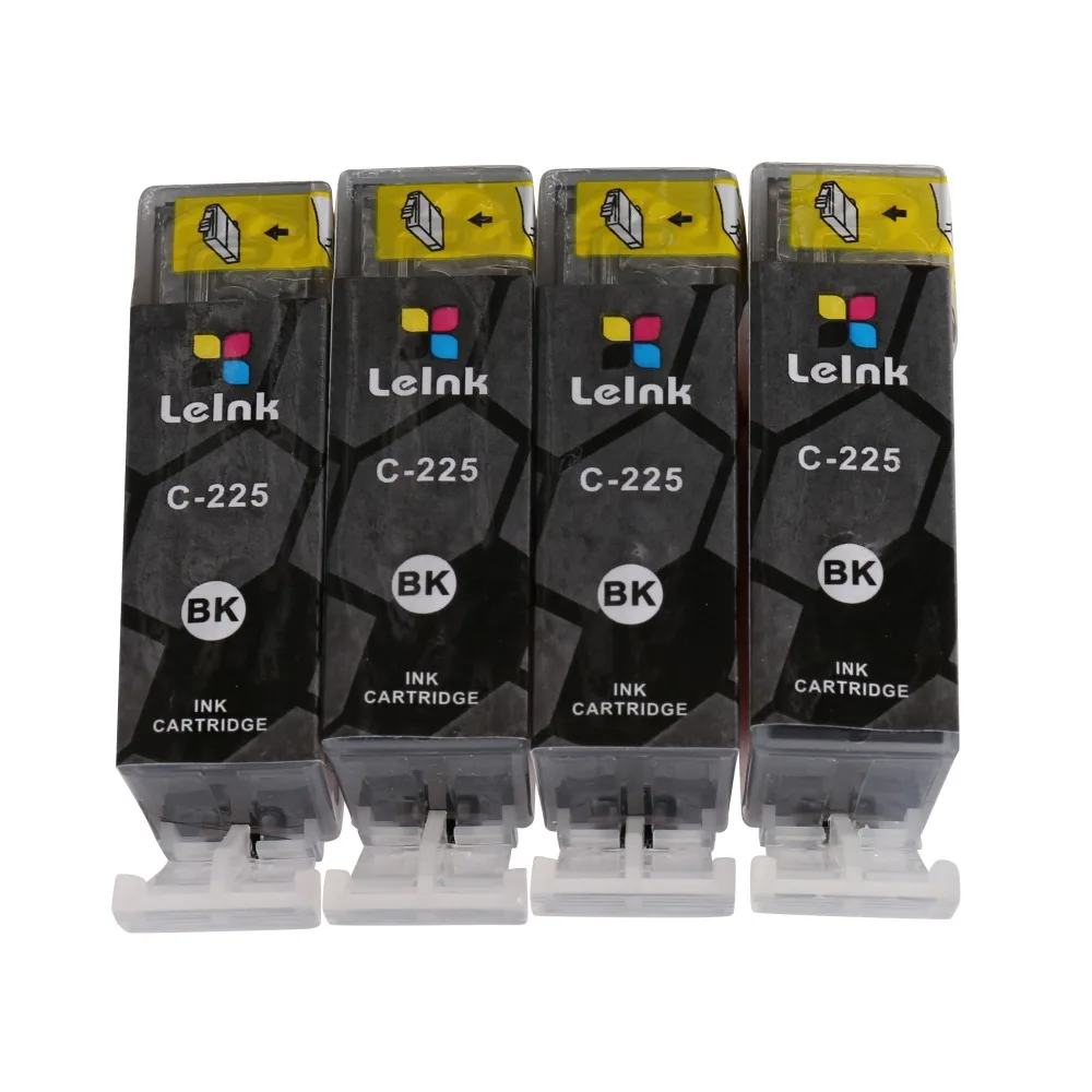 4 PCS black Ink Cartridges for Canon PGI 225 PGI225 BK Compatible for Canon PIXMA MG8120 MG6120