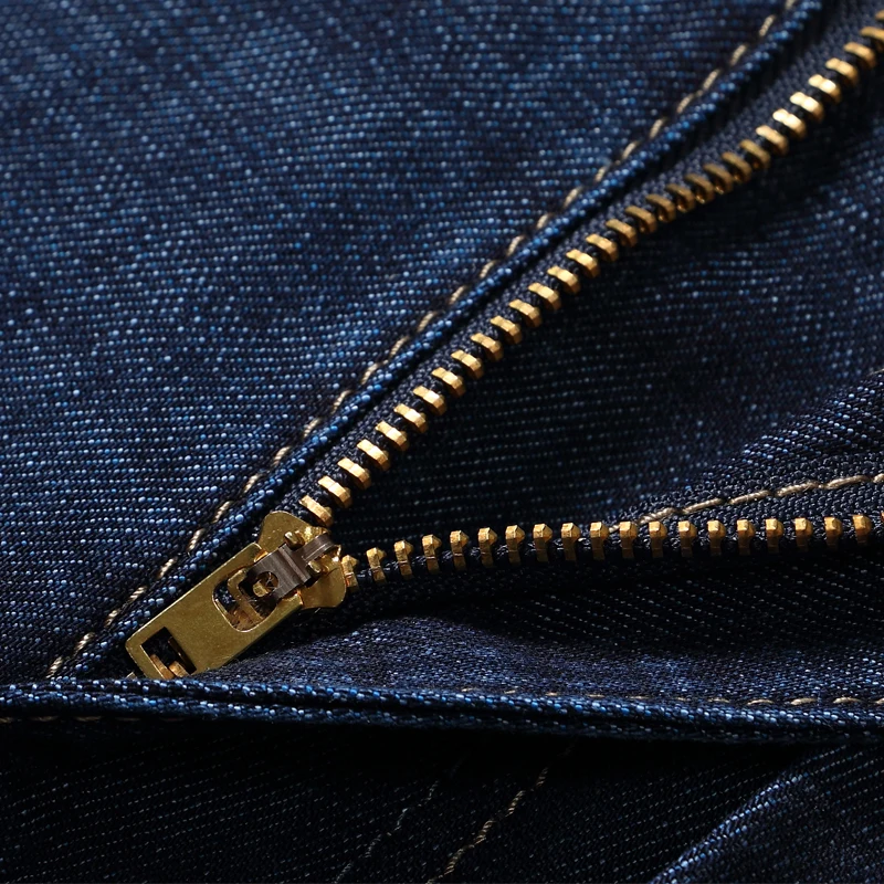 Осень Зима Новые деловые мужские джинсы тонкие прямые джинсовые полной длины короткие мужские брюки размера плюс 29~ 40 брендовая одежда хит