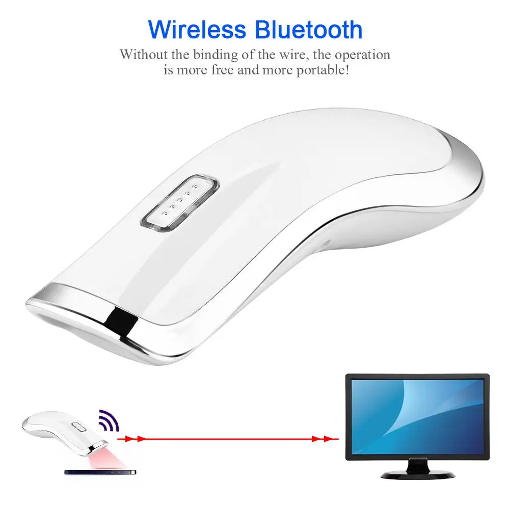Handheld Wirelress Barcode Bluetooth 2D Scanner Barcode Reader Scanning