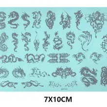Различные типы весов 1/24 1/18 1/12 1/10 Дракон модель водная горка Наклейка Серебро