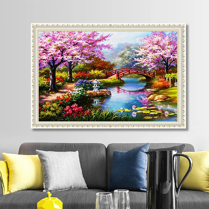 

Full Drill Square Diamond 5D DIY Diamond Painting Park landscape Diamond Embroidery Cross Stitch Rhinestone Mosaic Painting
