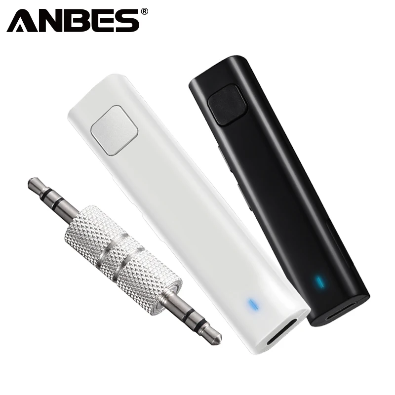 

ANBES Bluetooth Receiver 3.5mm Jack Aux Audio Receiver Adapter Support TF Card Hands Free Bluetooth Car Kit Music Receiver