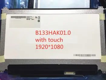 

Free shipping original 13.3" LCD LED Screen Display In Touch B133HAK01.0 1920x1080 FHD Edp 40pin