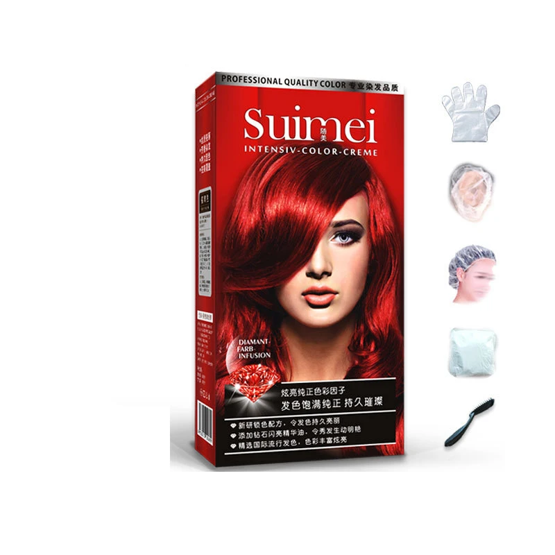 Green Red Hair Wax Dye Coloring Cream - Professional Permanent Hair Dye Color Cream with Creme Developer 80mlx2 Styling Tools for DIY image 4