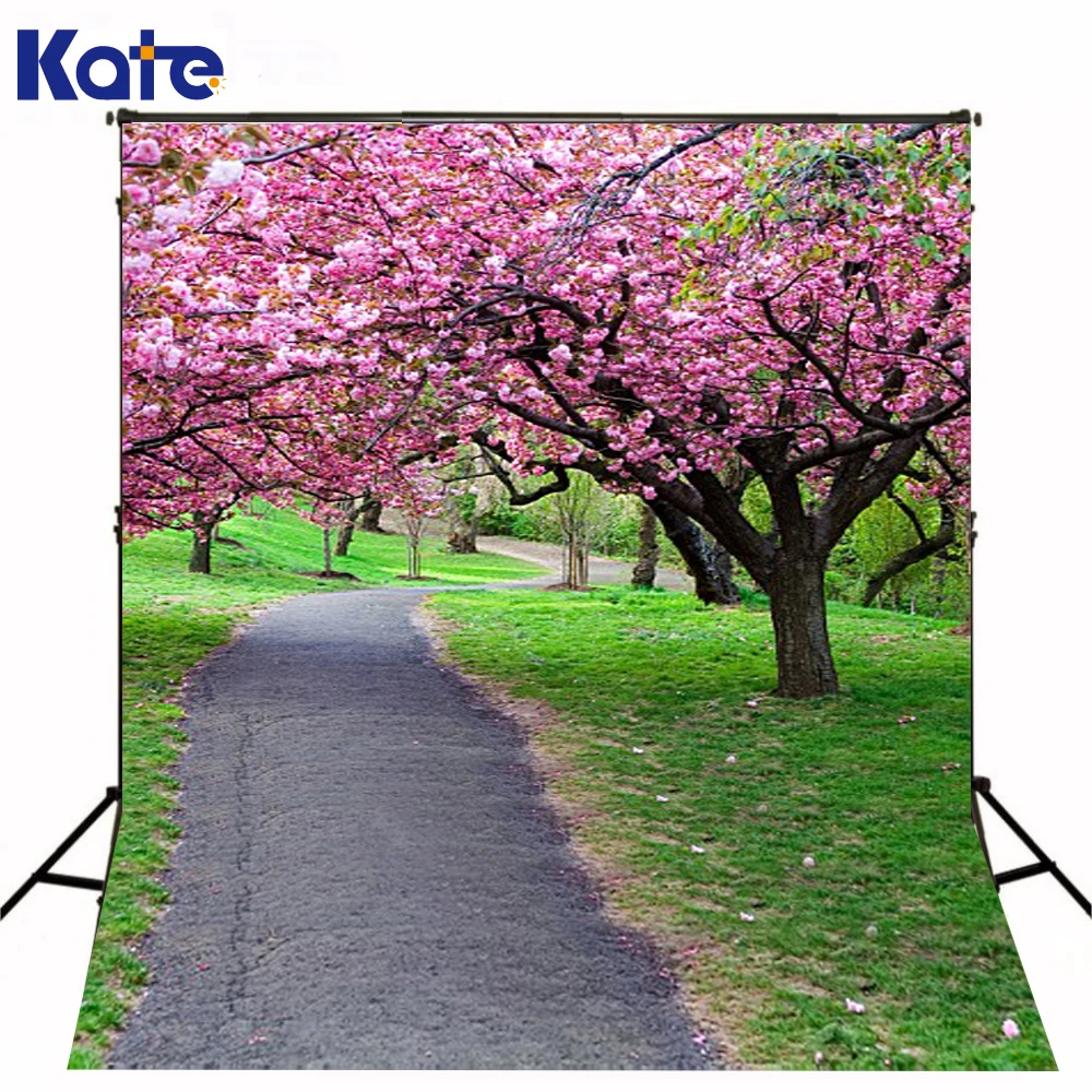 

300CM*200CM(about 10ft*6.5ft) fundo Blooms between forest trail3D baby photography backdrop background LK 2123